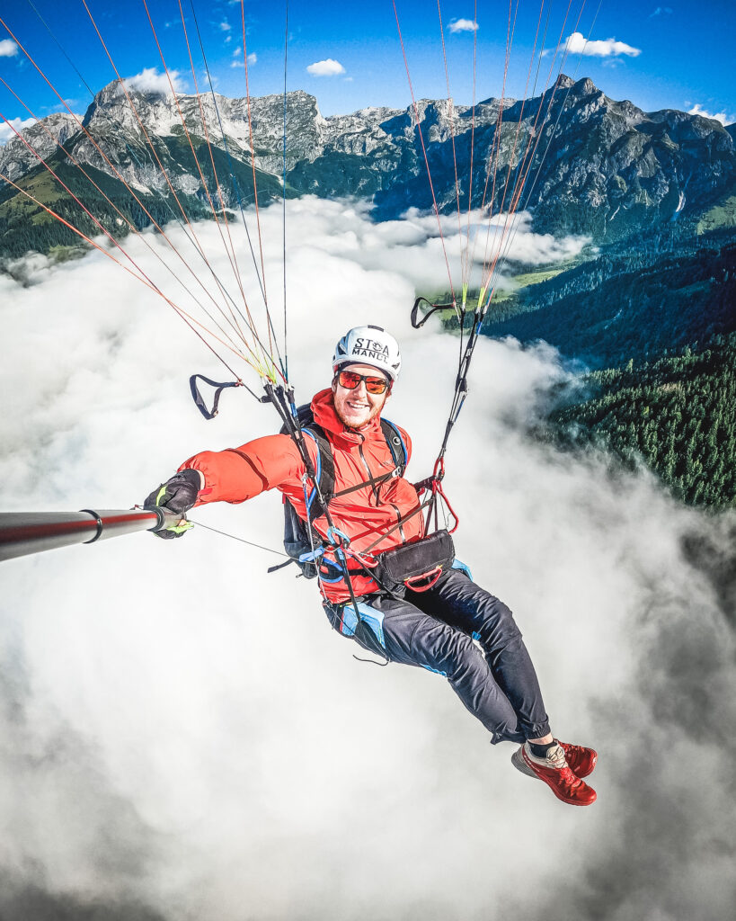 Pilot David Geieregger von Falken Air Tandem Paragliding Zell am See